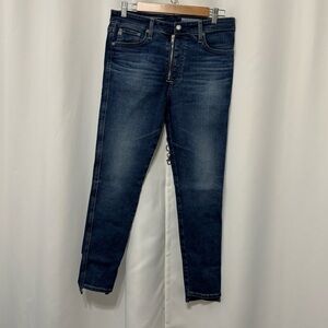 AG‎ Adriano Goldschmied Women’s High Rise Skinny Ankle Blue Jeans Size : 31R